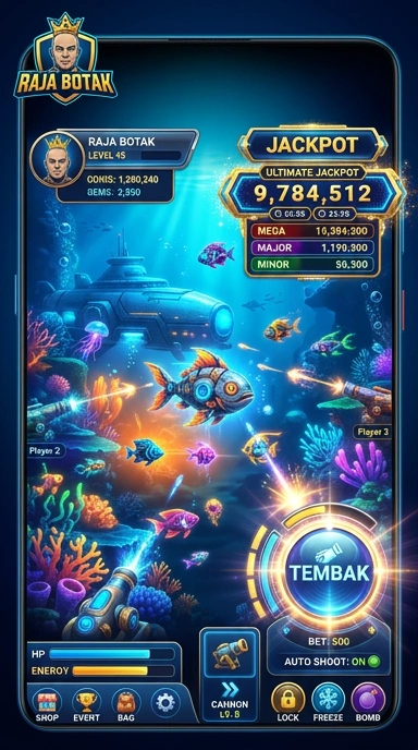 Galeri pratinjau visual rajabotak build APK resmi terbaru